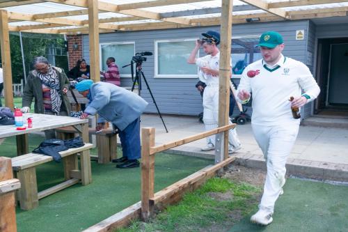 cricket ball and a banks